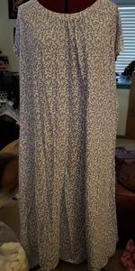Floral blue night gown